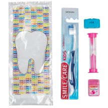 SmileCare™ Youth Smile! Basic Zippered Bag Dental Kits