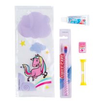 SmileCare™ Youth Unicorn Zippered Bag Dental Kits