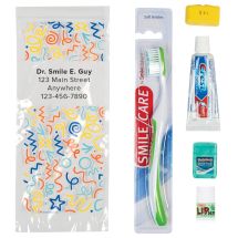 Custom SmileCare™ Adult Celebration Preference Zippered Bag Dental Kits