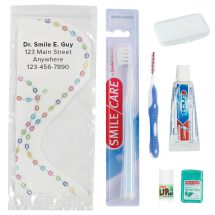 Custom SmileCare™ Orthodontic Premium Zippered Bag Dental Kits