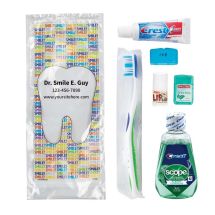 Custom SmileCare™ Adult Smile! Preference with Scope Zippered Bag Dental Kits