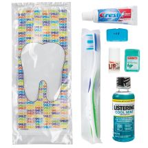 SmileCare™ Adult Smile! Preference with Listerine Zippered Bag Dental Kits