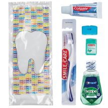 SmileCare™ Adult Smile! Basic Colgate with Scope Zippered Bag Dental Kits