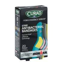 Curad® Assorted Fabric Strip Antibacterial Bandages