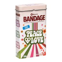 Peace and Love Bandages in Tin - Case