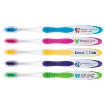 Custom Full Color SmileCare™ Adult Super Grip Toothbrushes - Case