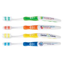 Custom Full Color SmileCare™ Adult Ripple Grip Toothbrushes - Case