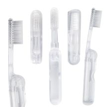 Clear Folding Travel Toothbrushes