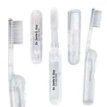 Custom Clear Folding Travel Toothbrushes
