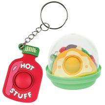 Food Fidget Popper Backpack Pull in 2" Capsules