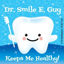 Custom Dentist Keeps Me Healthy Stickers