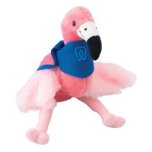 Plush 8" Pink Flamingos with Custom Bandanas
