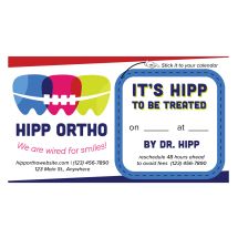 Fully Custom One-Sided Sticker Appointment Cards