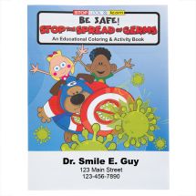 Custom Stop the Spread of Germs Coloring & Activity Books