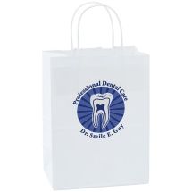 Custom White Paper Bags - Medium