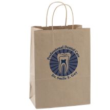Custom Natural Kraft Paper Bags - Large
