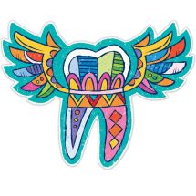 Modern Art Tooth Wall Decal