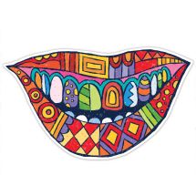 Modern Art Smile Wall Decal