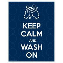 Keep Calm and Wash Your Hands Wall Decal