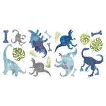 Watercolor Dinosaur Wall Decals