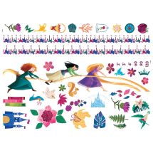Disney Princesses Growth Chart Wall Decals