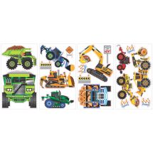 New Speed Limit - Construction Vehicles Wall Decals