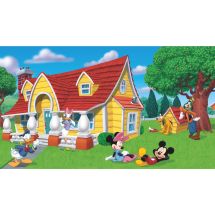 Mickey & Friends Chair Rail Wall Mural