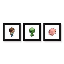 Minecraft Core Adventure Isometric Characters Gallery Pops™ Wall Décor