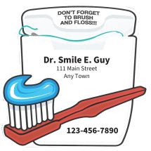 Custom Toothbrush & Floss Shaped Magnets