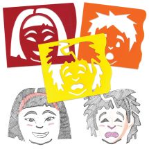 Mix and Match Emotion Stencils