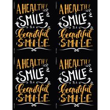 Healthy Smile Is Beautiful Laser Recall Cards