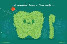 Dental Topiary Custom Recall Cards