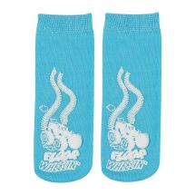 KidCare™ Blue 4-Wheeler Ankle Length Slipper Socks - 1 pair