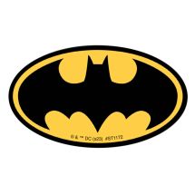 Shaped Batman Logo Stickers