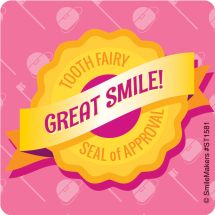 Tooth Fairy Seal of Approval Sticker