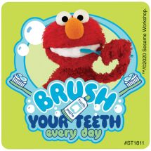 Elmo Brushing Stickers