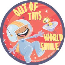 Out of This World Smile Stickers
