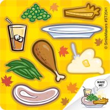Make-Your-Own Thanksgiving Plate Stickers