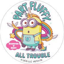 Fluffy Minions Scented Stickers