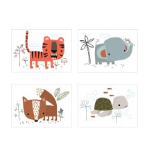 Nature Friends Temporary Tattoos