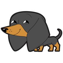 Playful Pets Dachshund Wall Decal