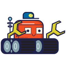 Space Tractor Wall Decal