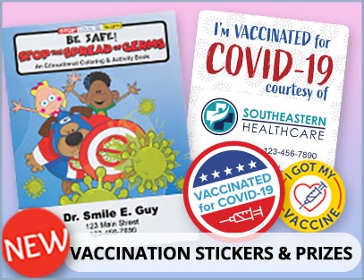 Vaccination Stickers and Prizes