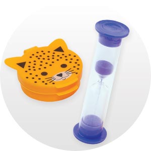 Brushing Timers & Tooth Holders
