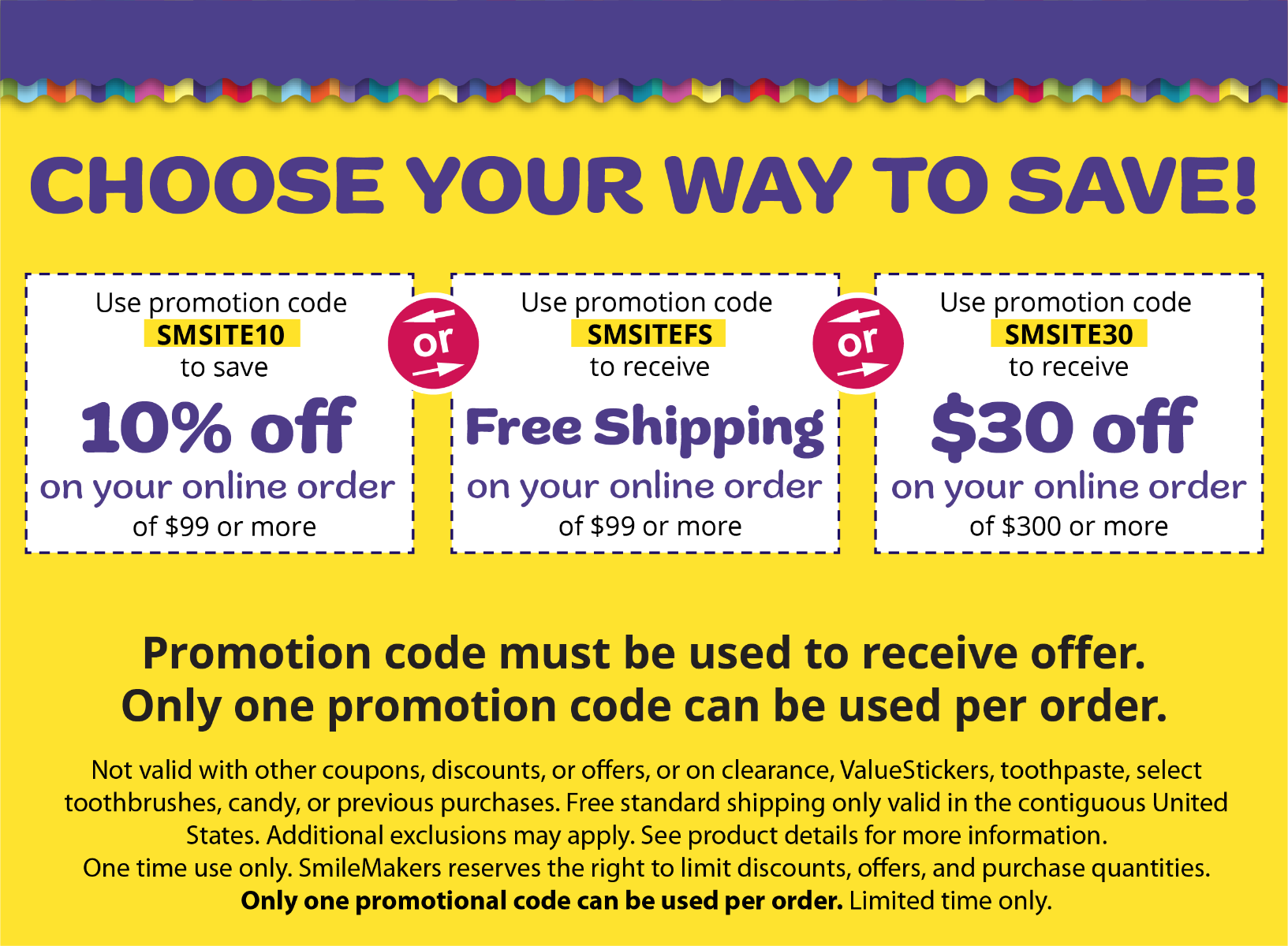 Smilemakers Coupon USA