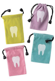 Tooth Drawstring Bags